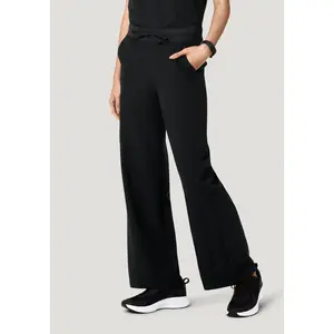 High Waisted Wide Leg Black