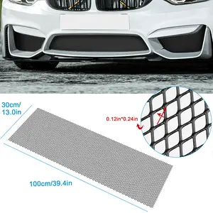 Universal Car Grille Mesh (Black Diamond Pattern / 3x6mm Mesh) | Sporty Style – Enhances Front-End Aesthetics | Universal Fit – Trimmable to Suit Most Vehicle Models | Promotes Air Intake & Cooling – Protects Radiator