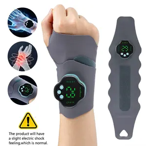Electric Wrist Massager, Portable Muscle Massagers, Vibration Massage Relief, Portable Rechargeable Wrist Support, Microcurrent Deep Massage, After Disassembling the Host, it Serves as a Wrist StrapIdeal, Gift for Parents