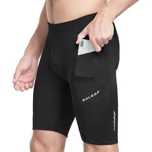baleaf Men's Padded Bike Shorts Cycling Tights Road Bicycle MTB Accessories Pockets UPF 50+