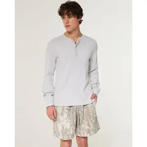 Hollister Above-The-Knee Baggy Fleece Camo Shorts