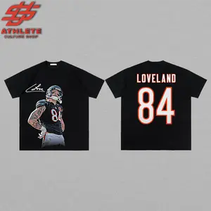 [LEO] Colston Loveland 84 For Da Bears Fans High-Quality 100% Cotton T-Shirt (Made In US), Bears Nation Football Shirt, Game Day Outfits, Gift For Football Youth & Adult Fans.