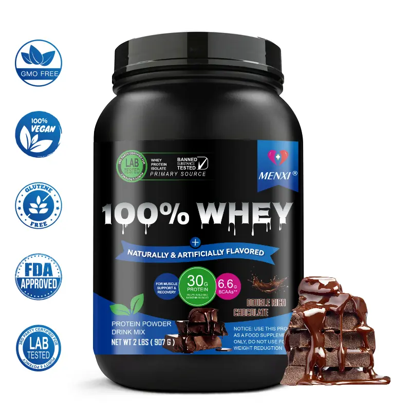MENXI 100% Whey Protein Powder, Muscle Building and Recovery, Chocolate Flavour, 30 Servings