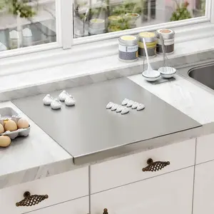 Stainless Steel Chopping Board, Cooking Cutting Board, 1 Count Durable & Easy To Clean Chopping Board, Kitchen Workstation, Kitchen Accessories, Home Supplies