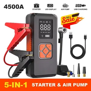 Car Jump Starter 3500A Peak Portable Jump Box for Car up to 10L Gas or 8L Diesel Engine 12V Battery Power Booster with LED Light & USB Cable