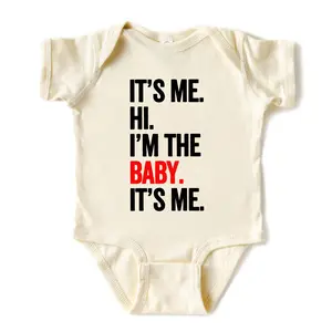 (100% Cotton) It's me.Hi I'm The Baby It's Me Baby Onesie Customizable, Handmade
