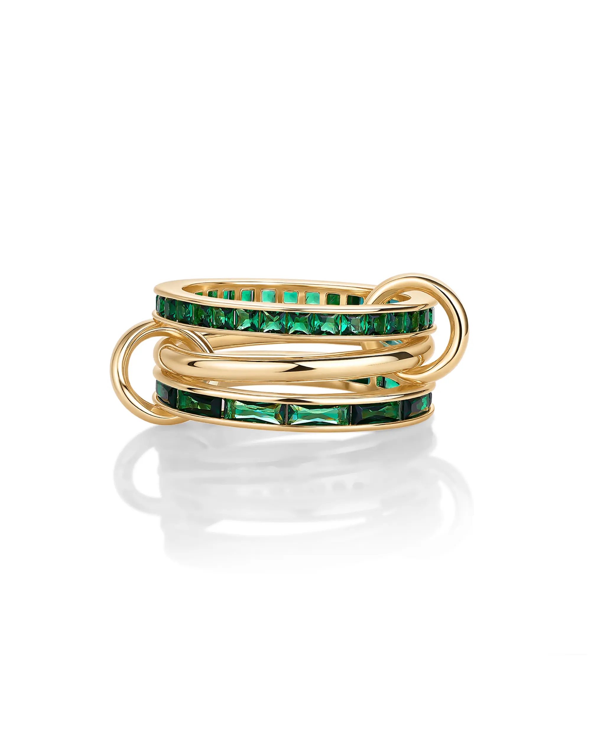 PAVOI 14K Gold Plated Stackable Rings Set for Women – Cubic Zirconia