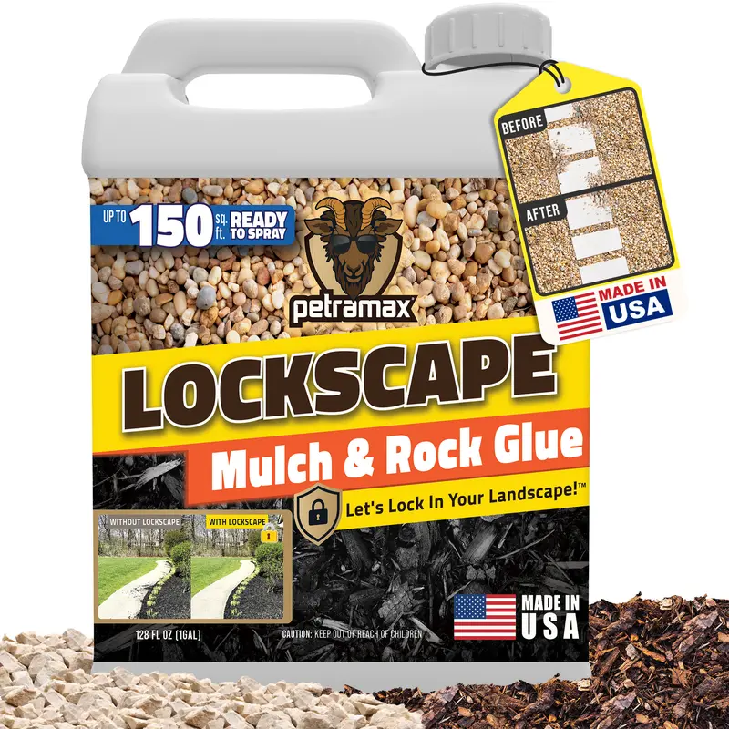 Lockscape Sticky Rock and Mulch Glue 1 Gallon Ready To Use