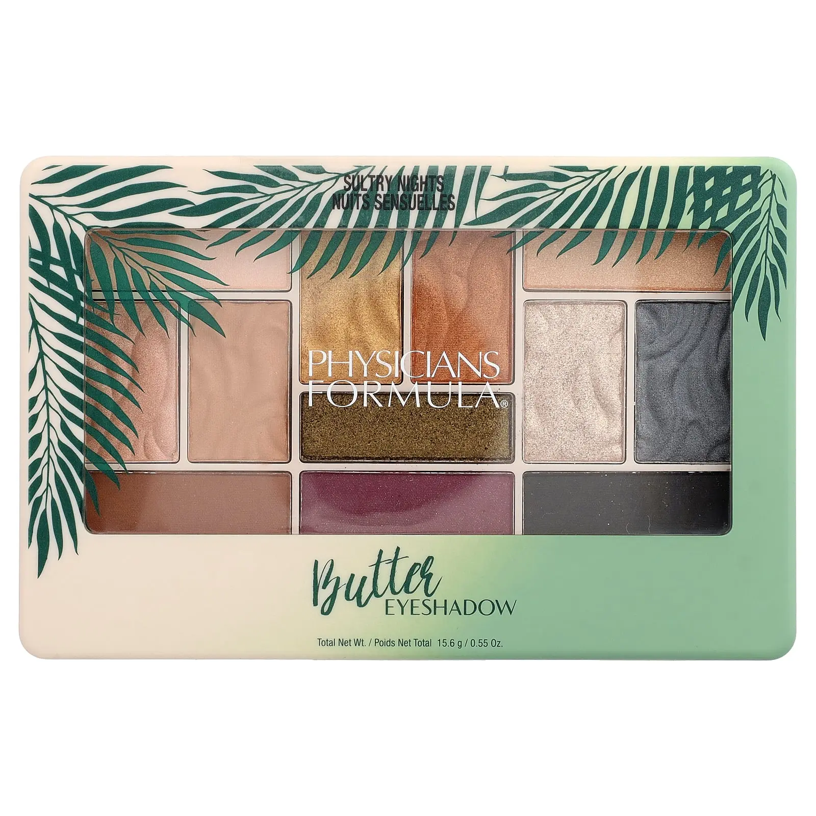 Physicians Formula Butter Eyeshadow Palette, PF10962 Sultry Nights, 0.55 oz (15.6 g)
