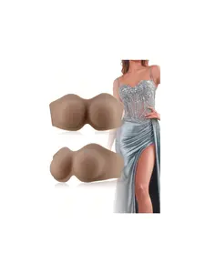 Silicone Breast Form Adhesive Bra Style, Soft And Realistic Artificial Silicone Chest Piece, Fashion Bra Inserts