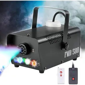 Fog Machine   Machine Controllable LED Light 500W and 2000CFM Fog  with  and Wired Remote Control for Weddings, Halloween,Parties or  with Fuse Protection