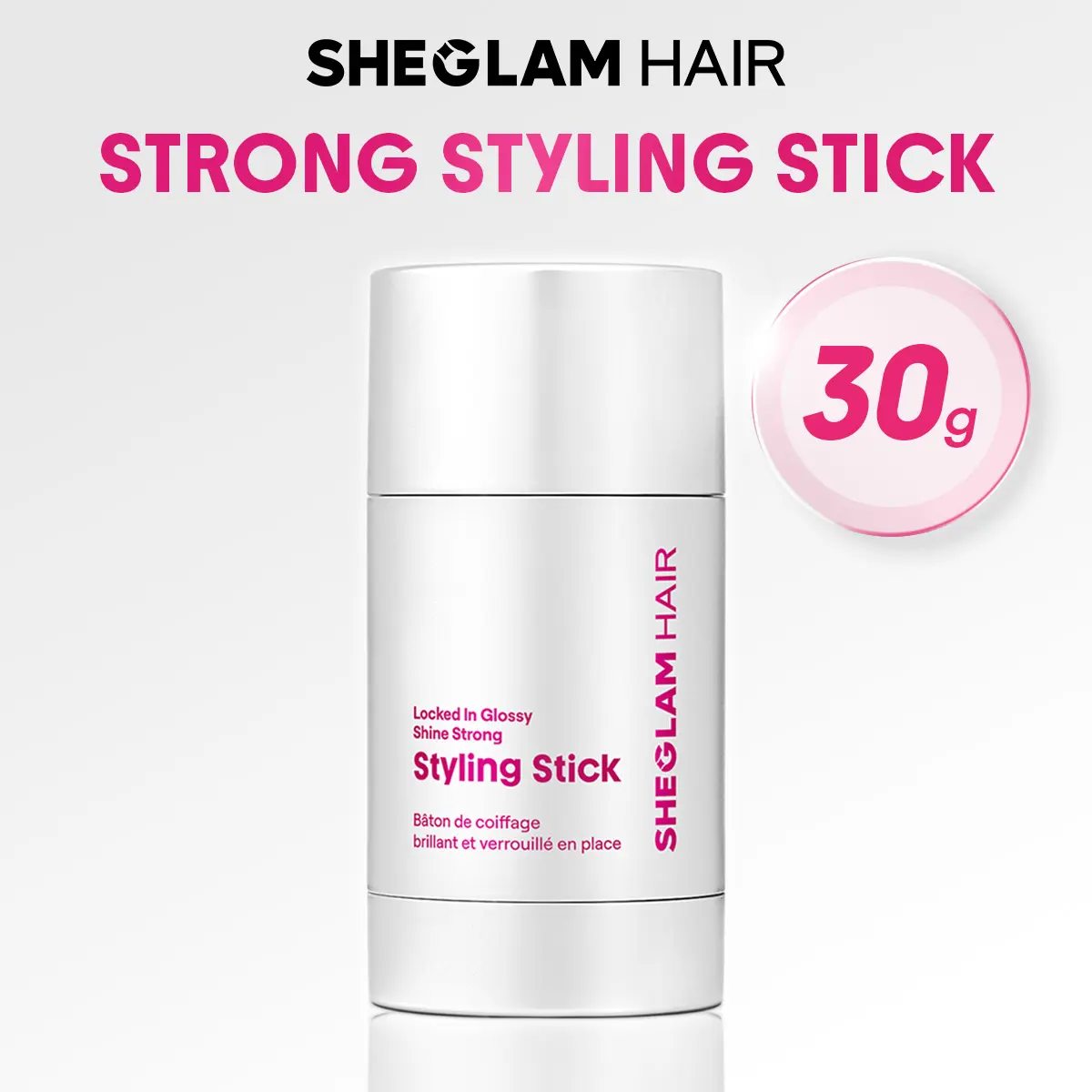 SHEGLAM HAIR Locked in Glossy Shine Strong Styling Stick | Wax Stick | Flyaway Hair Control | Long-Lasting Hold | Sleek Look In 1-Swipe | Non-Sticky & Non-Greasy | All Hair Types Curly Coily#hairspray wax squishy #based hair #products #girly essentials