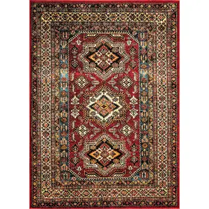 Indoor/Outdoor Transitional Medieval Randy Area Rug