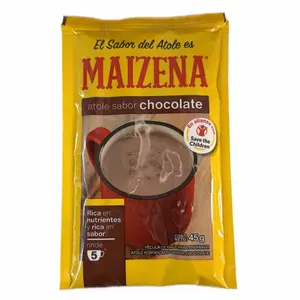 Maizena Chocolate Atole 45g  6pk- Rich in Nutrients and Flavor - Fortified Maize Flour Beverage - 5 Cups