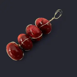 Red Jasper Wire Wrapped Pendant