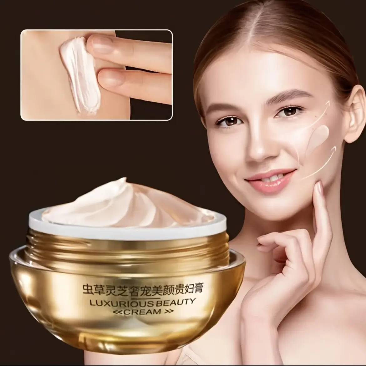 MERCILEN Cordyceps & Ganoderma Hydrating Firming Smoothing Face Cream for Dry & Sensitive, Normal Skin, 50g, 24-Month Shelf Life, Sensitive Skin