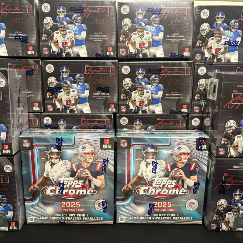 Topps signature blaster x20, Chrome mega's x2 PYT break #105!!