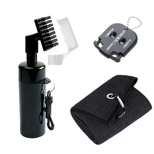 1 Set Golf Cleaning Kit, Golf Club Cleaning Brush, Golf Ball Towel, Mini Golf Score Counter, Portable Golf Accessories