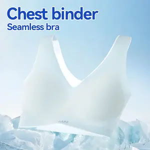 chest binderschest binders underwear women minimizer bra Sport bra binders wireless bras for women tank tops seamless underwear low cut top flat minimizer bra for women Padded brami Seamless minimizer bra