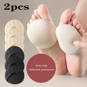 2pcs High Heel Forefoot Pads, Breathable Anti-Slip Invisible Half Size Foot Pads, Pain Relief, Unisex, Comfortable Shoe Inserts, Insoles, Enhanced Breathability