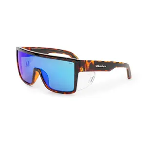 Bomber - Buzz Bomb Z87+ Polarized Tortoise Frame / Ice Blue Lens Sunglasses