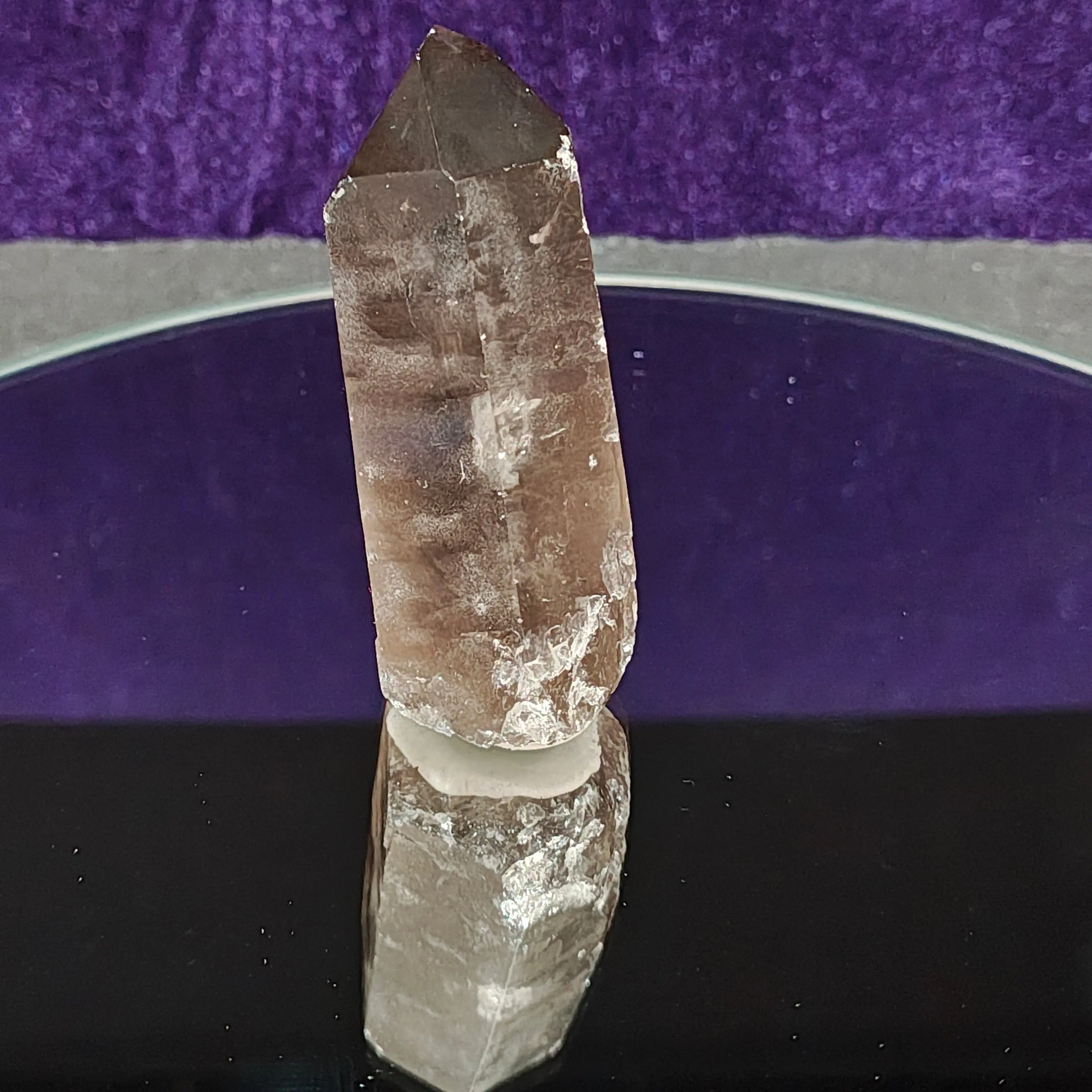 Natural Smoky Quartz Crystal - 2.5in Translucent Mother Earth Grounding Stone, Stress Reliever for Anxiety Relief, Root Chakra Protection, Absorbs Negative Energy, Enhances Manifestation, Zodiac Gift for Empaths, Natural Crystal Decor, Scorpio, Sagittariu