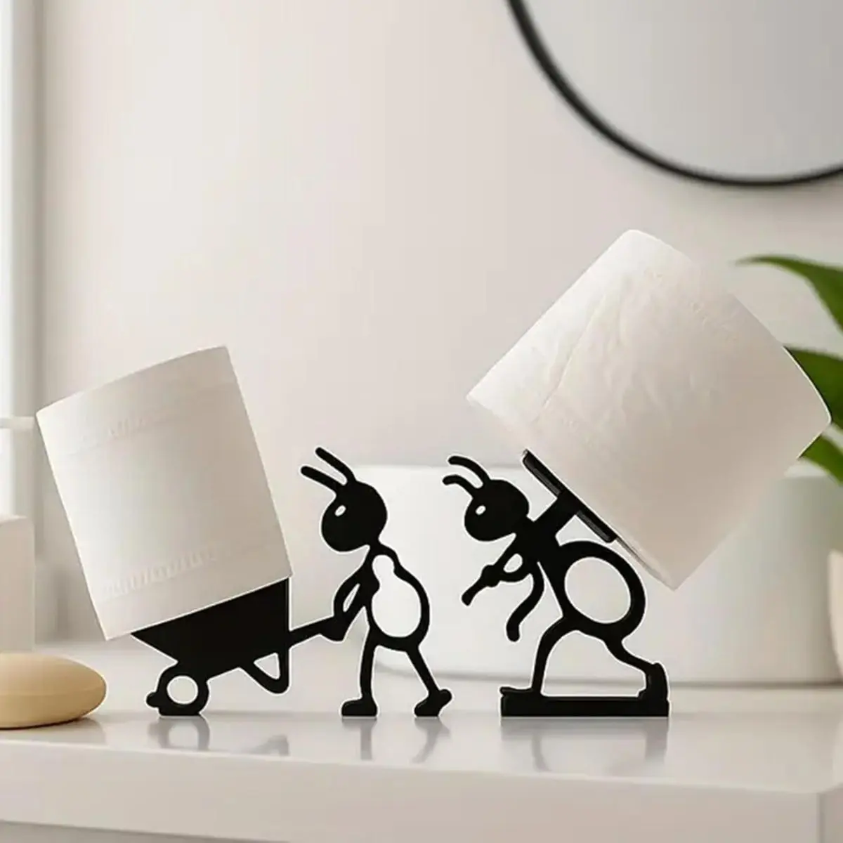 Funny Ant Toilet Paper Holder – Unique Animal Design Roll Stand for Bathroom Decor & Fun Home Gifts