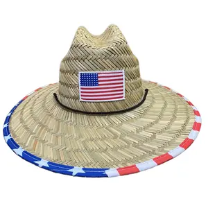 Handcrafted Unisex USA Straw Hat with Wide Brim for Sun Protection Durable Outdoor Hat