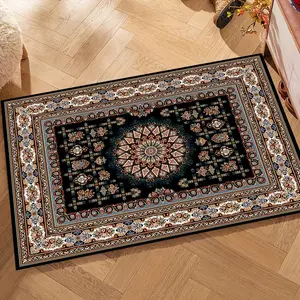 Vintage Persian Palace Mandala Rug, Living Room Bedroom Entrance Mat, Washable Soft Plush Carpet, Home Decor, Minimalist Style