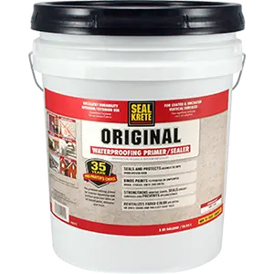 Seal-Krete 100005 5 gal. Original Waterproofing Solution – Acrylic Bonding, Concrete, Pre-Mixed, Sealant, Transparent Adhesive Options, Acrylic Bonding Sealers, Concrete Sealer Sealers