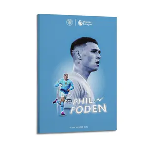 Phil Foden Canvas Painting Oil Painting Wall Art Canvas Poster Decorative Painting Corridor Decoration Home Ornaments Photo Artistic