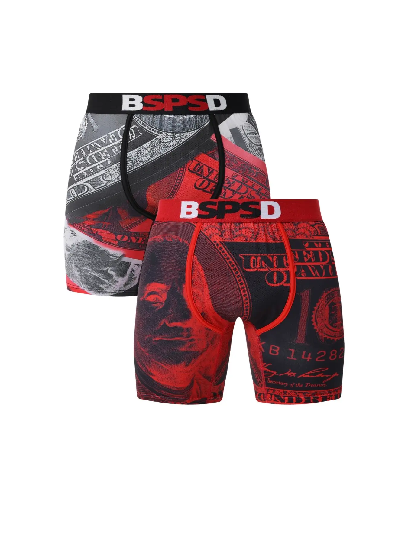 2 Pcs Men's Stretchy Boxer Briefs Fitted Breathable Knit Soft Comfortable Mans Underwear Fashion Print Design, Daily Essential Clothing, Casual Wear, Soft Stylish Brief