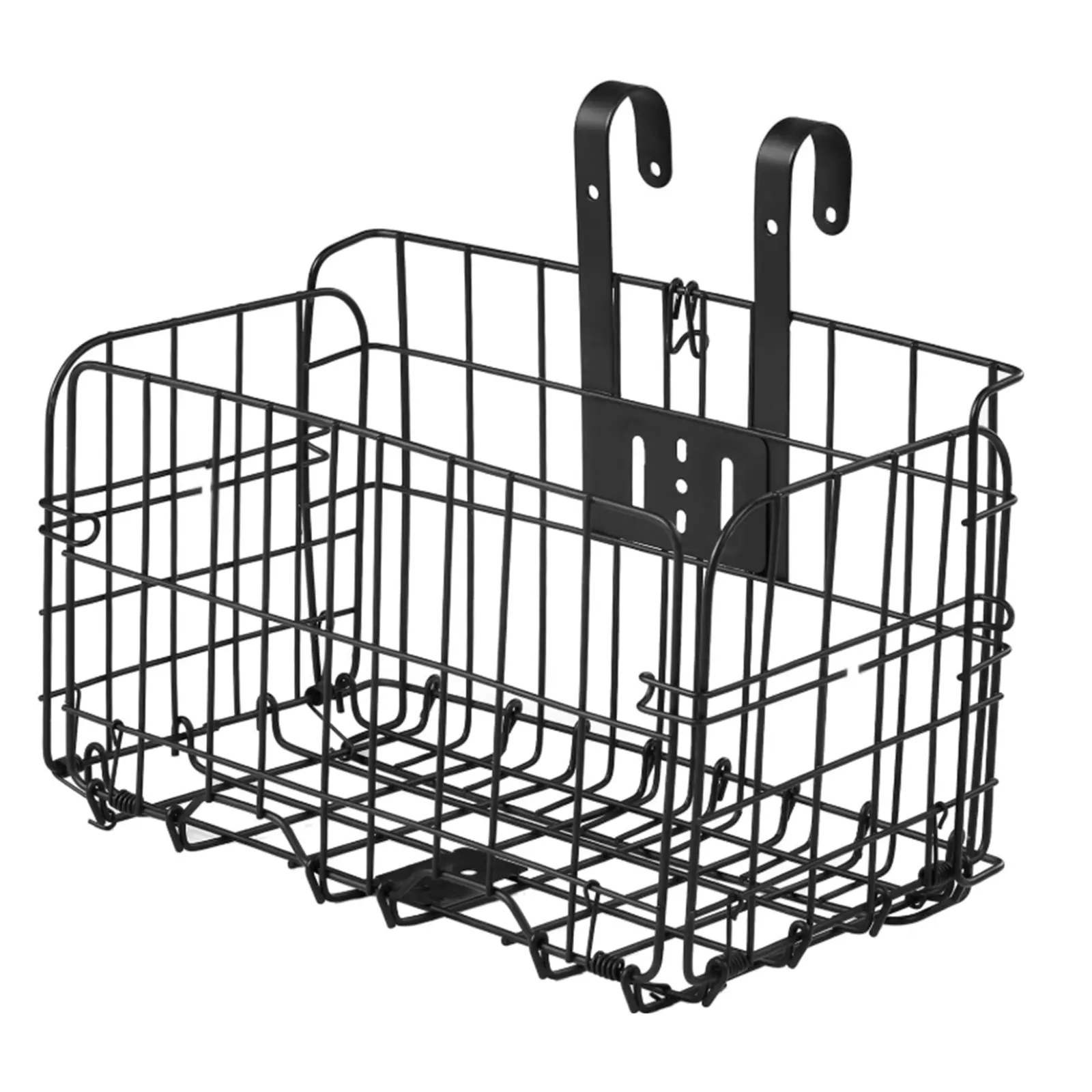Folding Bike Basket,Lift-Off Front Bike Basket with Handles Easy Installation Rear Cargo Rack - Rust Proof Bicycle Bag for Mountain Bike Accessories