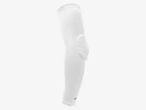 We Ball Sports Padded Arm Compression Sleeves (White)