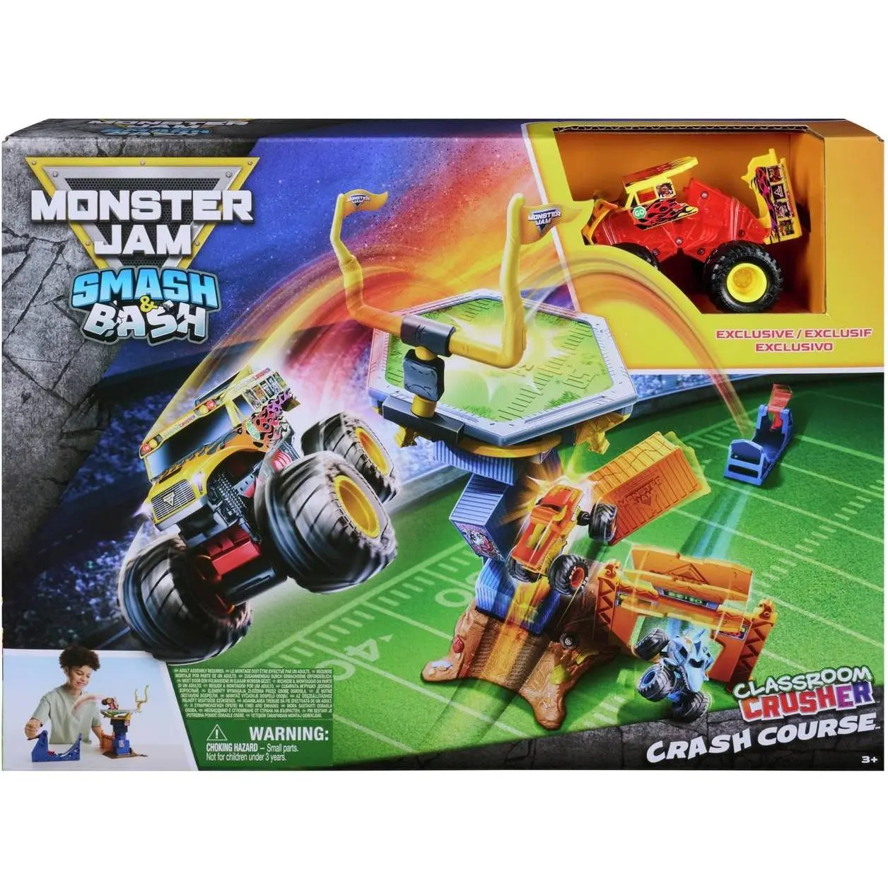 Monster Jam Smash and Bash Crash Course Playset