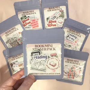 Book Themed Mini Stickers, Mini Stickers, Filler Stickers, Kindle Stickers