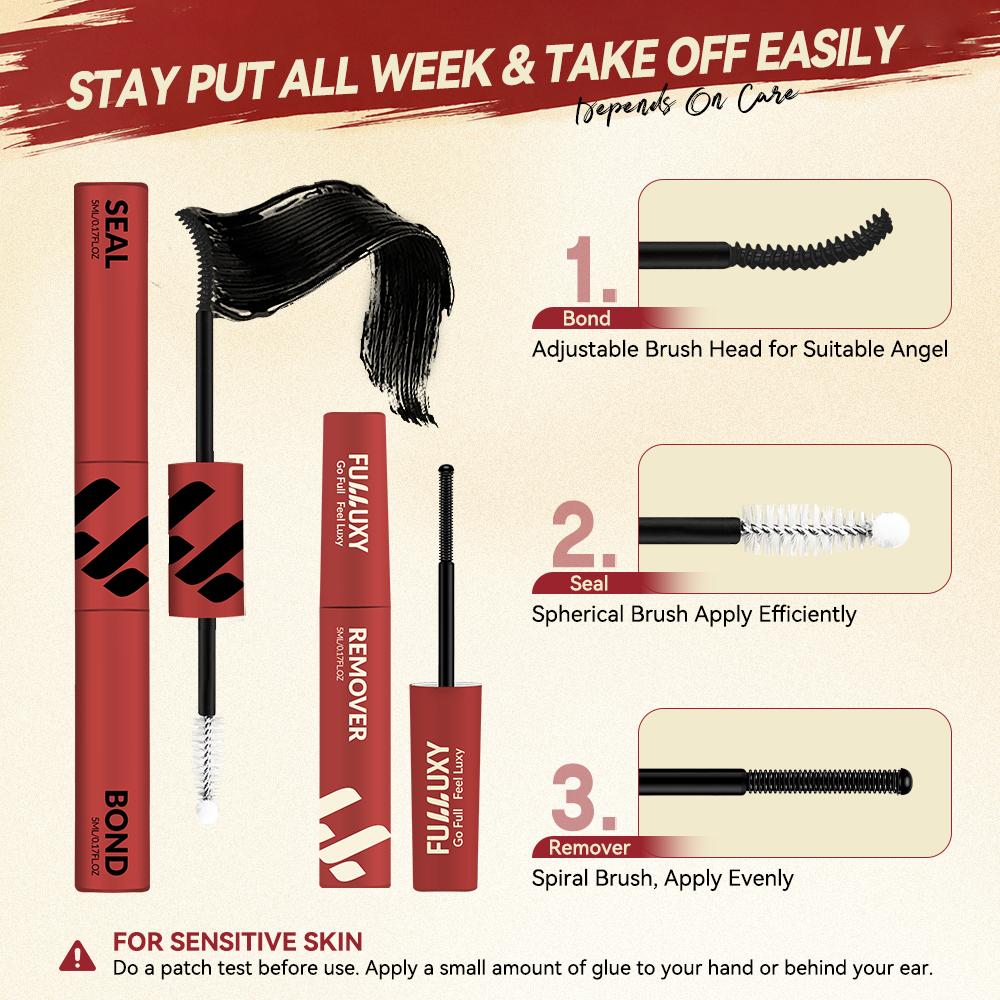 Flare | Fulluxy Plush Enigma Collection DIY False Eyelashes for Bold Dramatic Look Unstoppable You've Been Waiting For | Lashes with Ultra-Dense, Waterproof, Long-Lasting Lashes | Flora Flaunt Aurora Same Style | Beginner-Friendly DIY Lashes