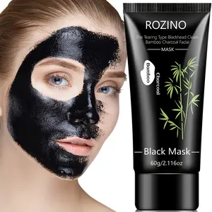 Bamboo charcoal powerful cleaning and oil control tear mask 60g, containing natural bamboo charcoal fiber, deeply cleansing pores, lasting moisturizing, long-term oil control, smoothing skin, instant firming, goodbye strawberry nose