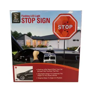 Flashing LED Stop Sign Garage Parking Assistant