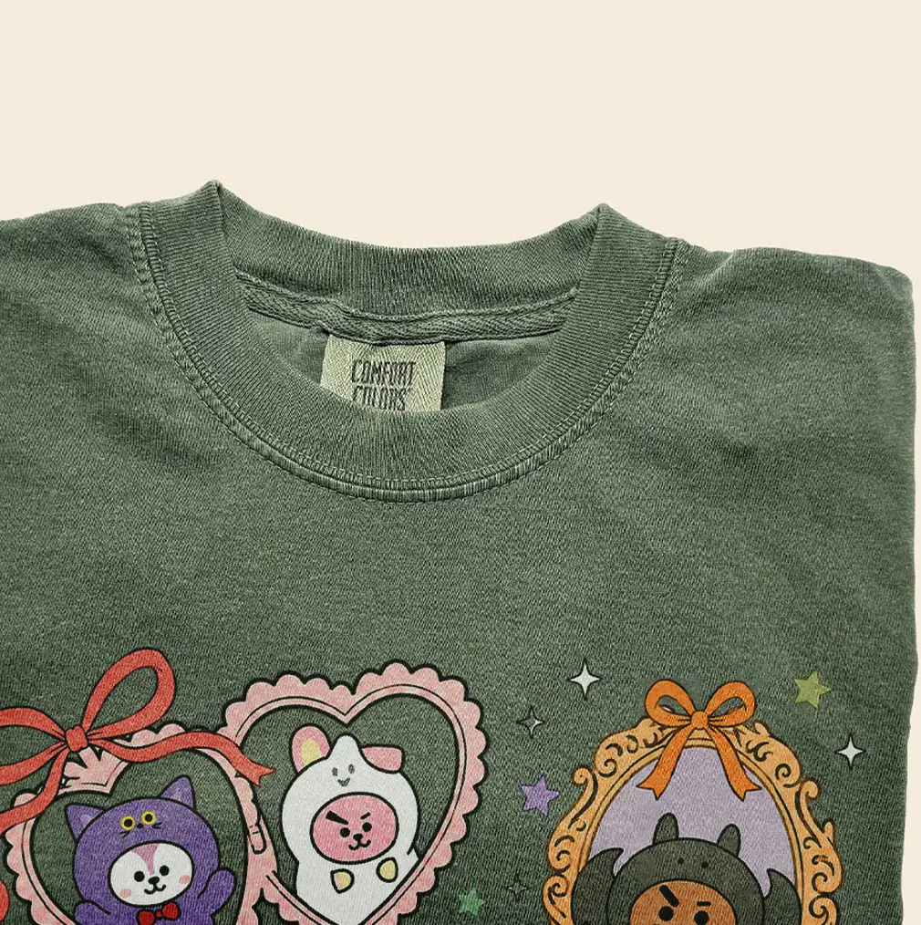 Comfort Colors Arirang Halloween Shirt, Cute KPop Fan Spooky Season Gift, Kpop Boy Group Halloween Apparel, Fandom Gift, Womenswear