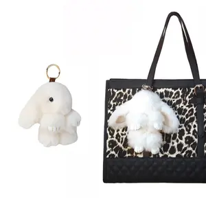 Cute Rabbit Design Bag Charm, Plush Bag Charm for Women's Bag, Fashionable Bag Decoration for Daily Use, Trendy All-match & Exquisite Bag Accessories for GiftFuzzy Cute Bunny Charm, Lightweight and Comfortable Bunny Keychain.