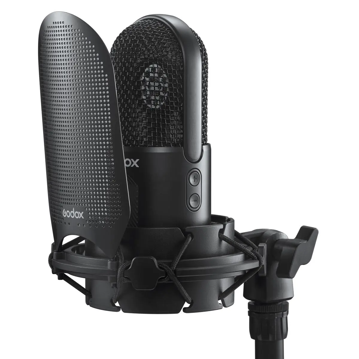 Godox UMic10 Vintage Metal Cardioid Condenser USB Microphone, Durable Audio Recording Device for Content Creation
