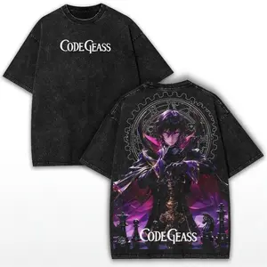 Code Geass Graphic Tee - Ultimate Anime Fandom Unisex Shirt for Fans, Comfortable Cotton Fit, Cool Vintage Print, Trending Lelouch Lelouch & Zero Design