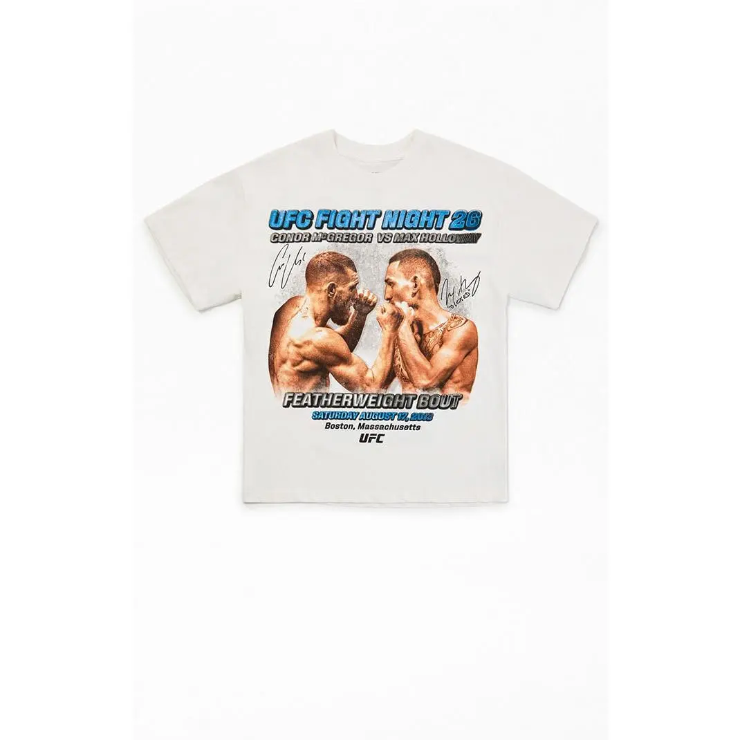UFC Men's Conor McGregor x Max Holloway Fight Oversized T-Shirt - Multicolor