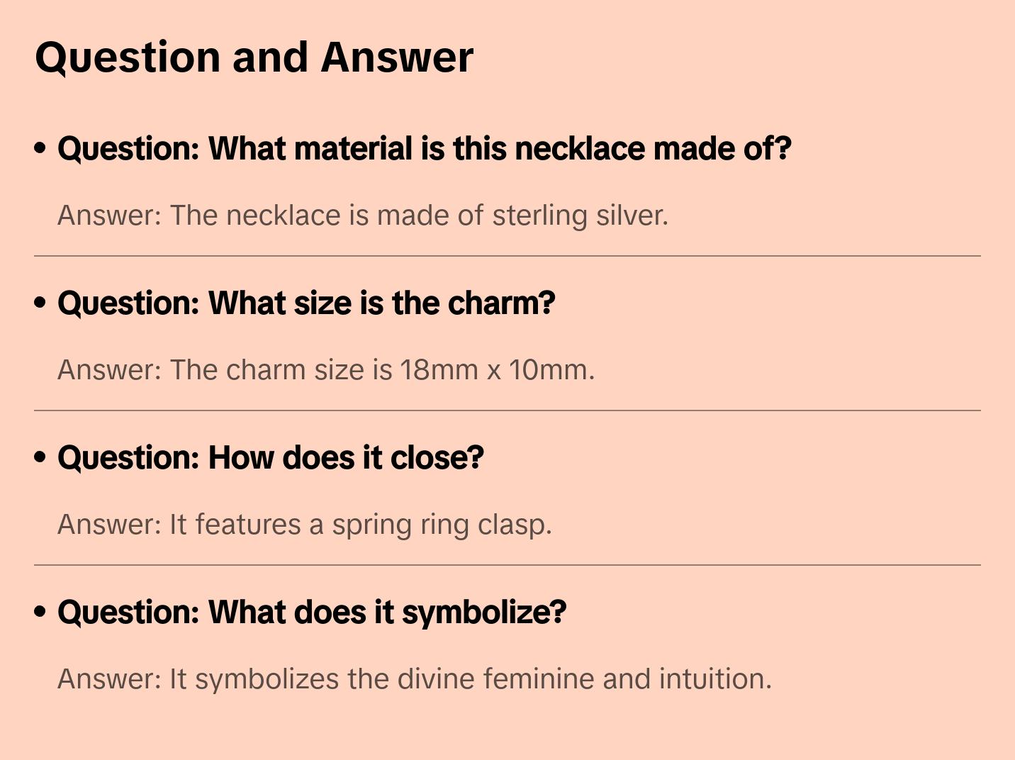 The High Priestess Tarot Card Necklace - Sterling Silver