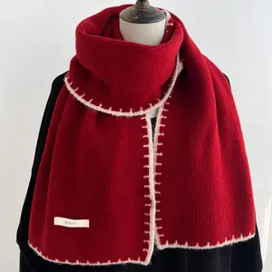 Premium Knit Winter Scarf, Simple and Versatile Design, Warm Cozy Neck Wrap for Couples, Stylish Cold-Weather Accessory