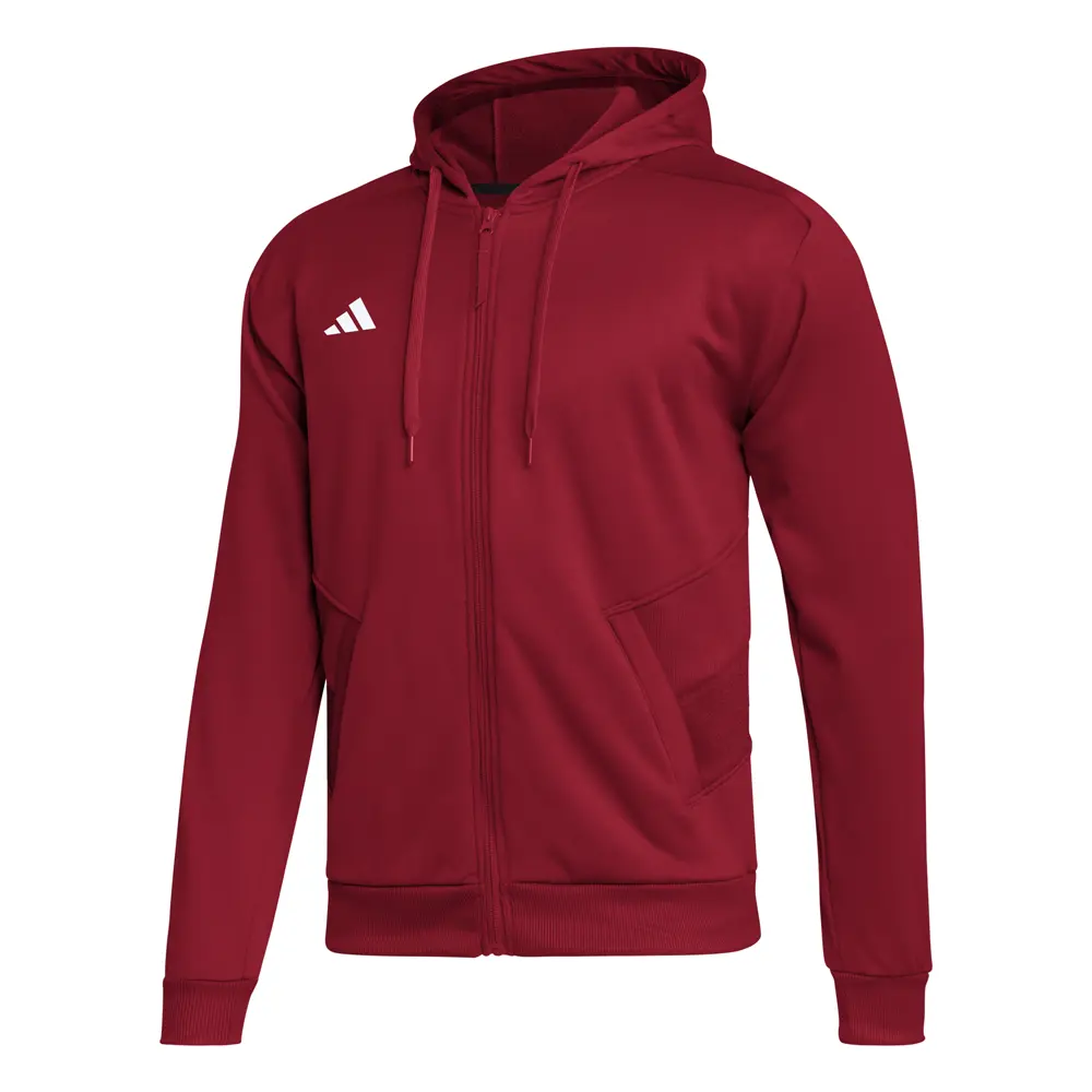 adidas Mens Travel Knit Aeroready Jacket Casual Outerwear Casual Comfort Technology - Red