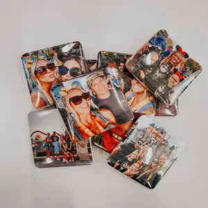 Personalized Gift - 9 Custom Photo Magnets 2x2" | Gift for Spouse | Holiday Gift | Custom Fridge Magnets | Birthday Gift | Photo Gift Decor Set