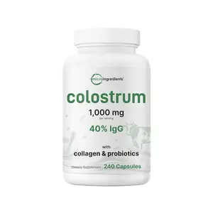 Micro Ingredients Colostrum 1000mg with Collagen & Probiotics, 240 Capsules