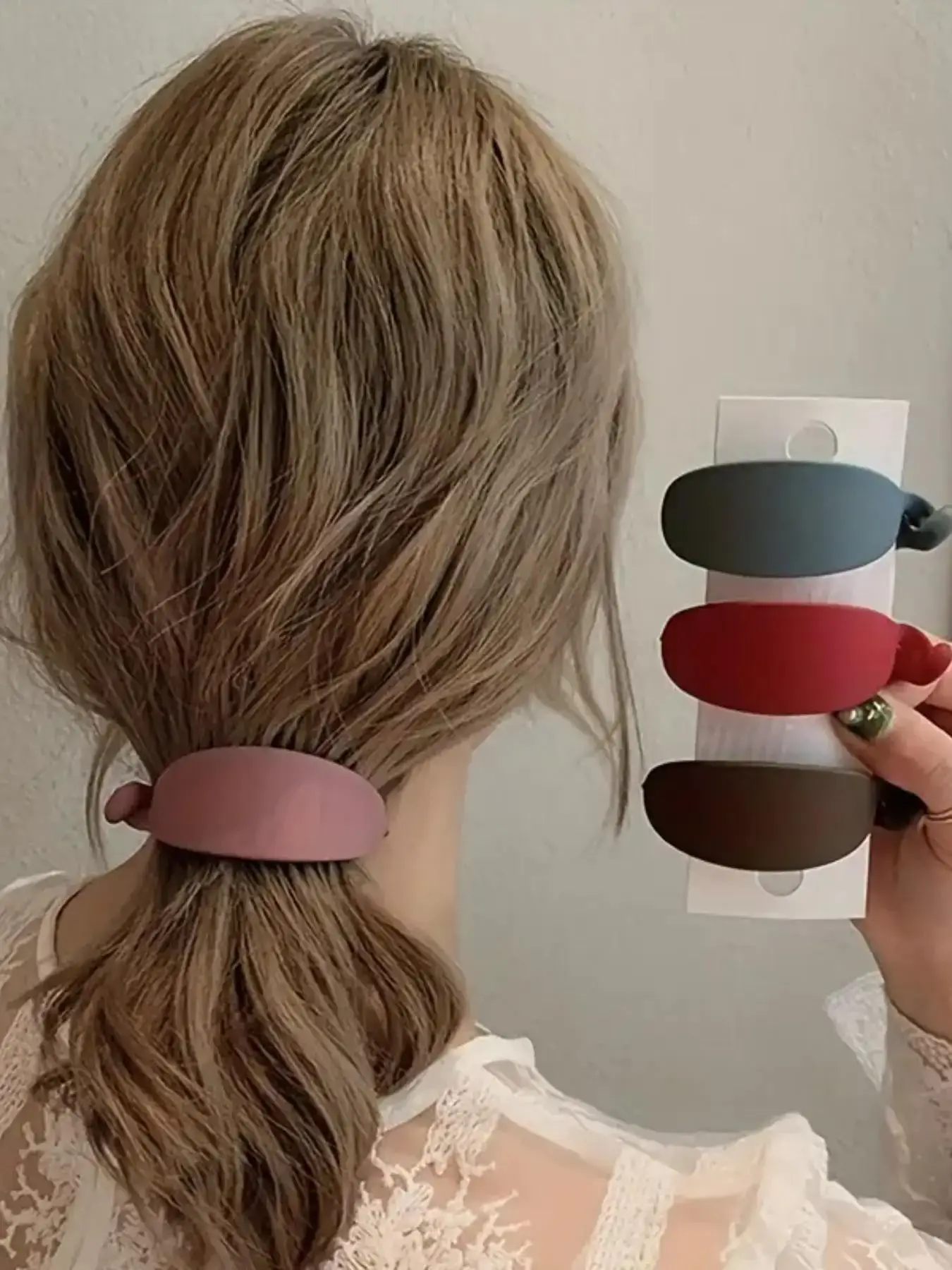 Solid Color Hair Banana Clip, Elegant Hair Accessories for Women & Girls, Minimalist Headwear Suitable for Thick Hair
